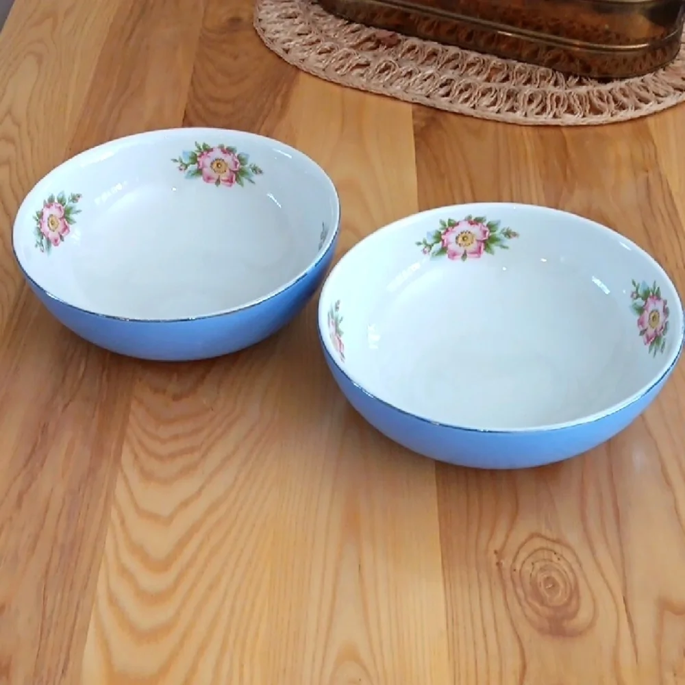 Hall's Superior Quality Kitchenware Serving Dishes Blue Morning Glory